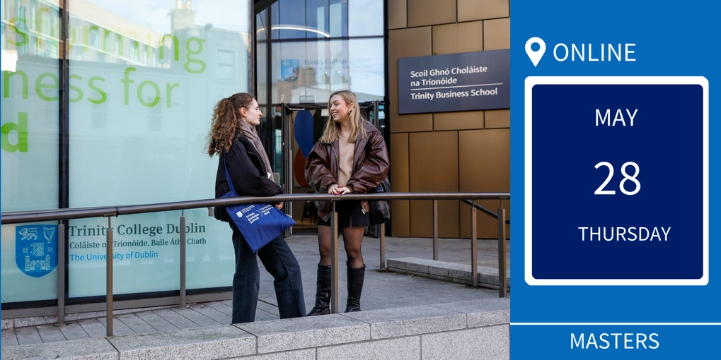 Two girls outside The Business School Image 2026