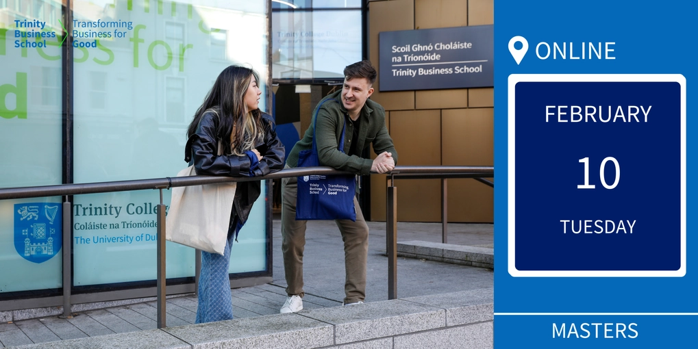 An external shot of the school with the event name and date overlaid