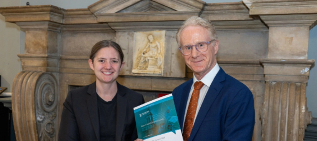 Siobhán Scarlett being awarded Dean's Awards for Professional & Support Staff award