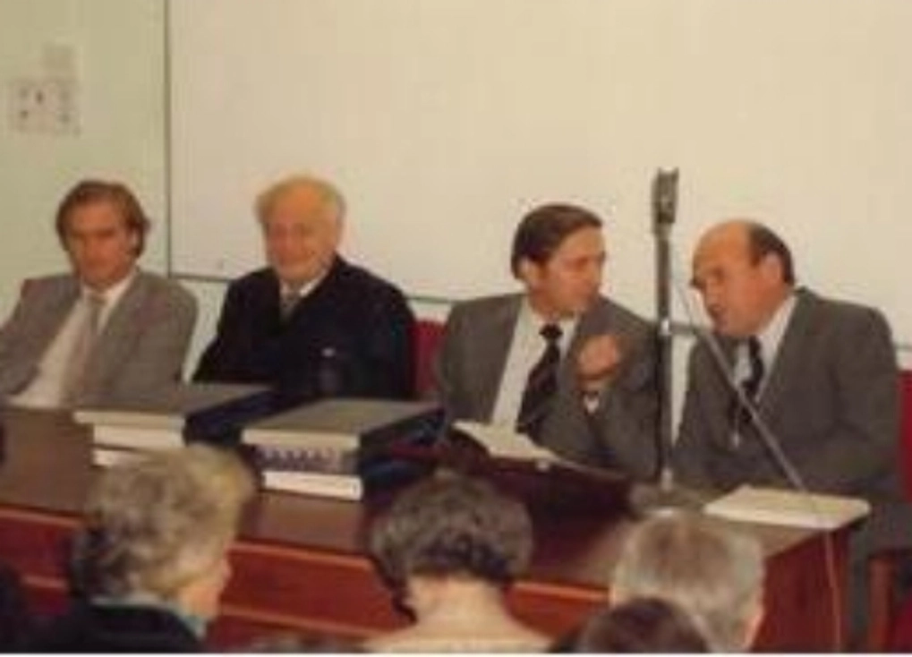 Earl of Mulgrave, Lord Moyne, Prof Arbuthnott, Provost Watts, Trinity College Dublin.