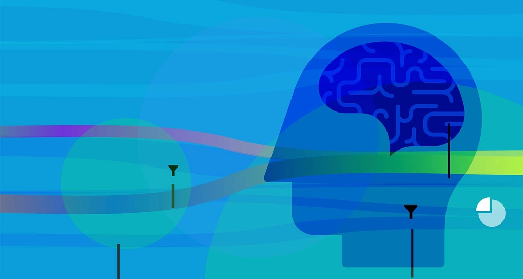 graphic of a head with brain visible