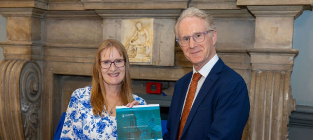 Siobhán O’Leary being awarded the Dean's Awards for Professional & Support Staff