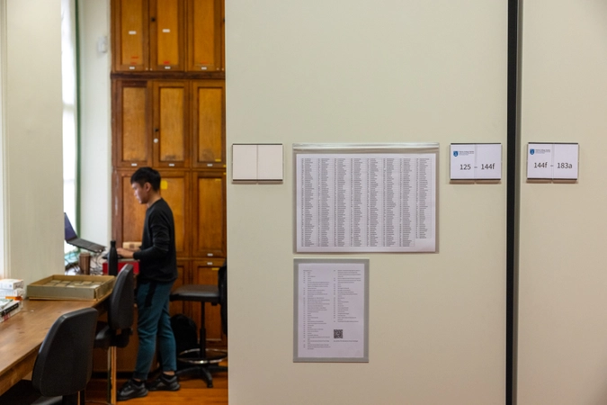 Cabinets in the world flowering plant herbarium in Trinity College Dublin. 