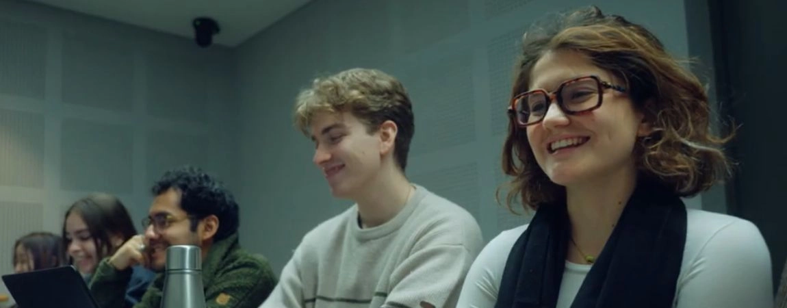 Students watching a lecture