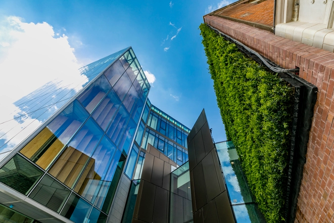 Sky shot of TBS building from Pearse Street