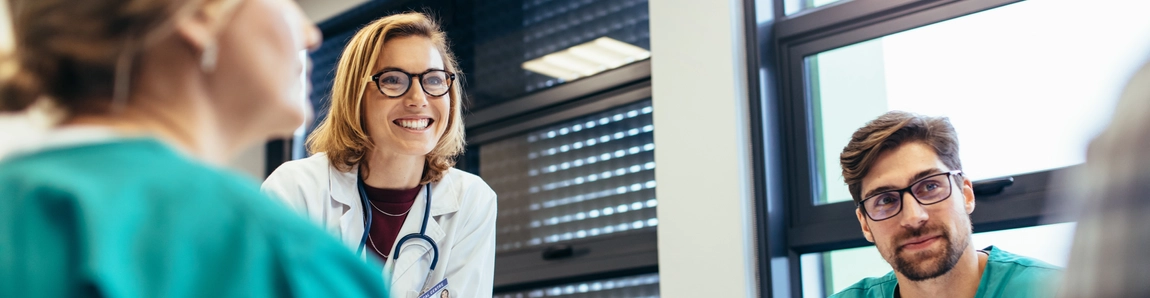 Medical staff in meeting