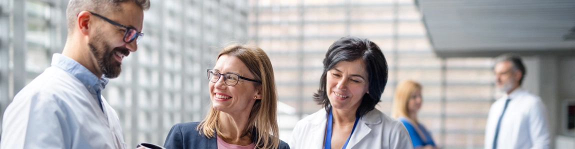 Doctor and Business Professionals