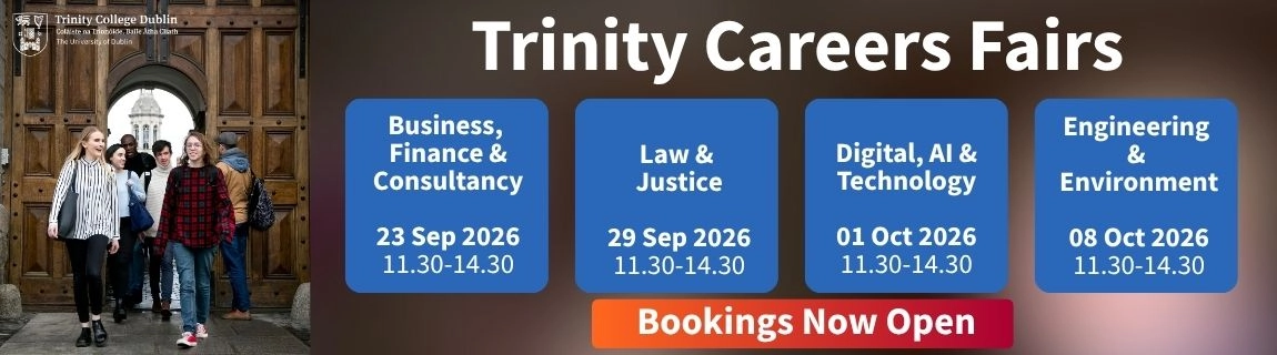 Timetable of 2025 2026 Trinity Careers Fairs