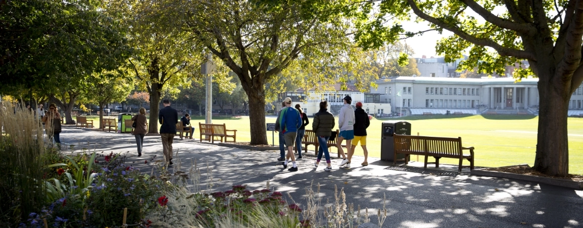 Students reviewing electronic equipment.