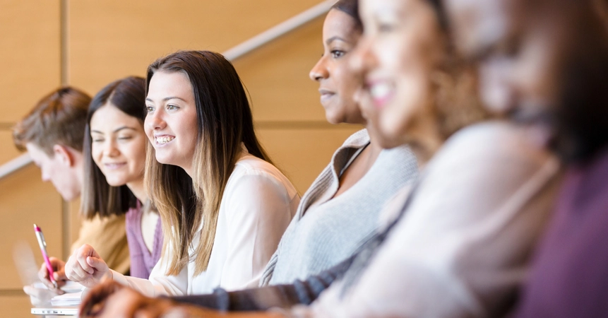 Students in lecture hall