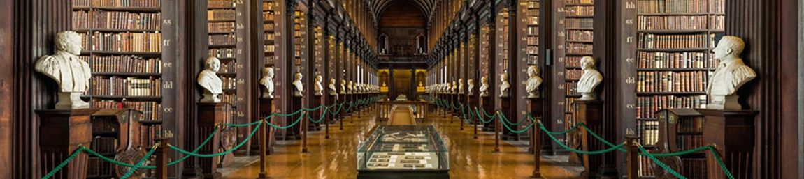 An image of the Long Room, Trinity College Dublin