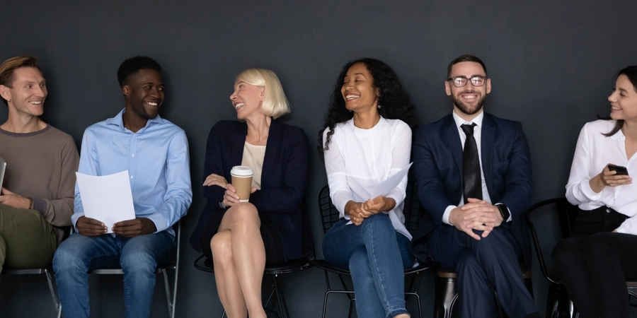 Group of people sitting down