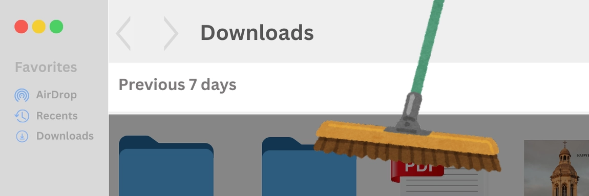 image of a mac finder open to downloads