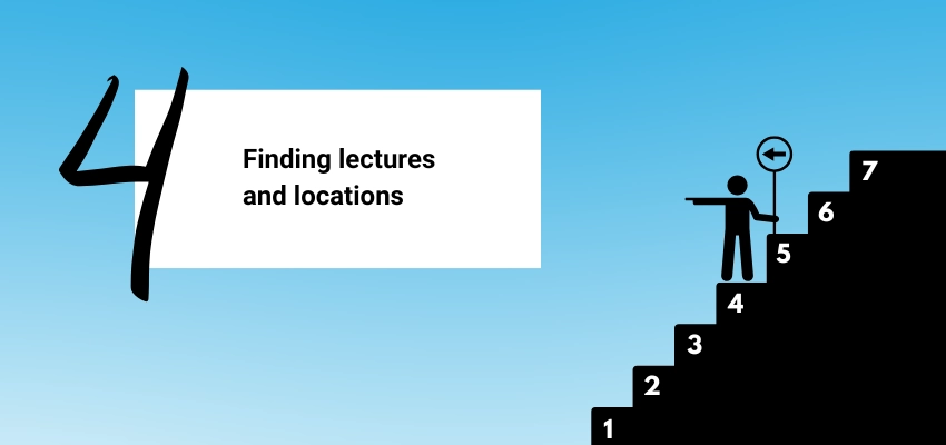 Finding lectures and locations- Orientation 2026