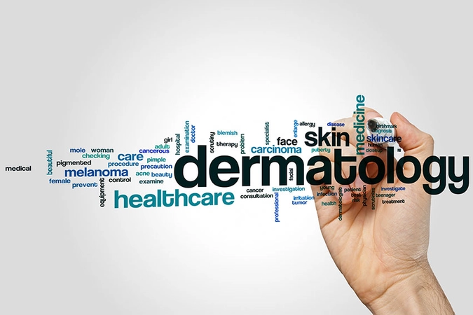 Dermatology word