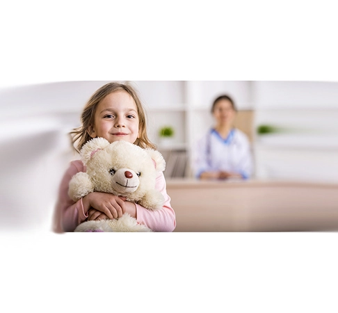 the girl and the teddy bear