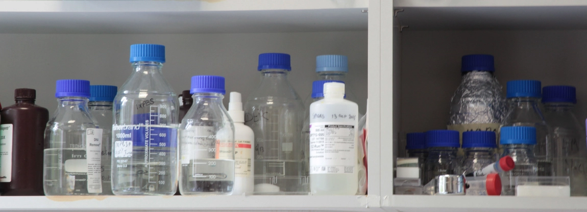 medicine bottles on the shelf