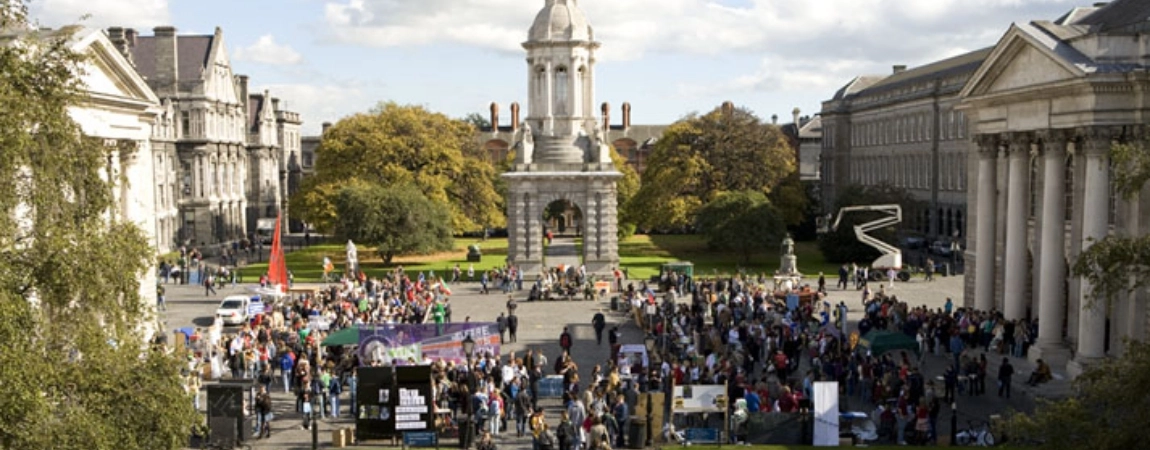 Campanile Front Square Campus, Trinity College Dublin.