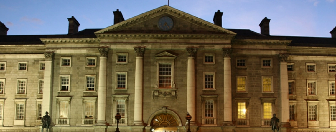 Front entrance of Trinity College Dublin.