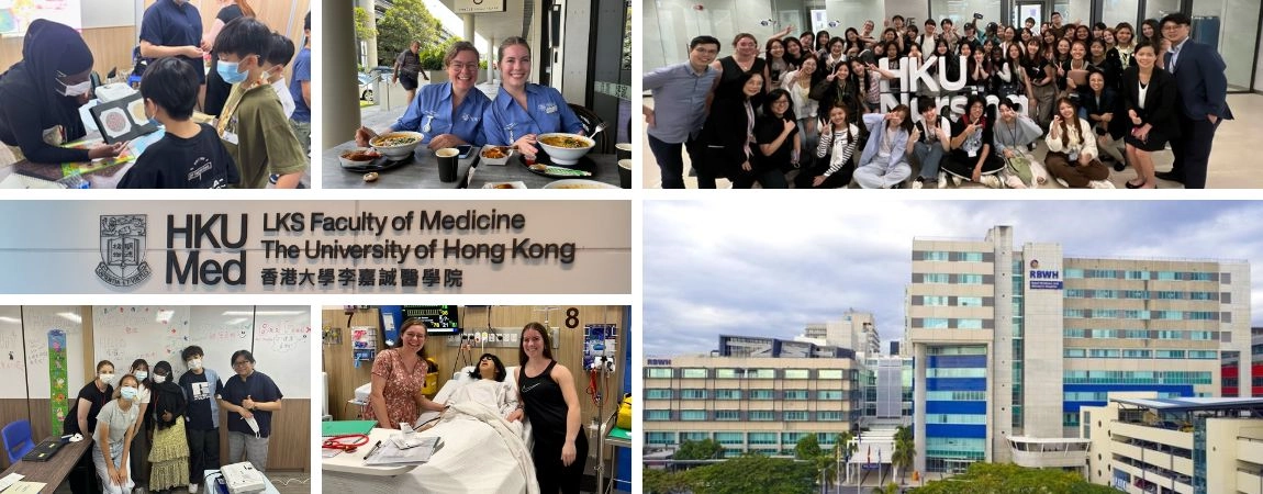 Collage of images from students study abroad