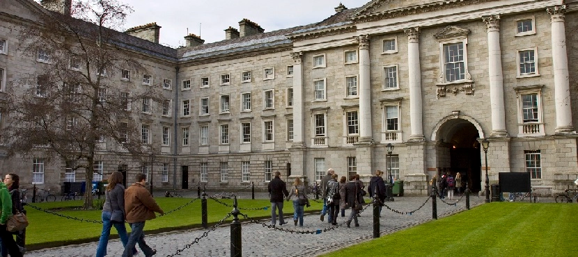 The main entrance into Trinity College Dublin