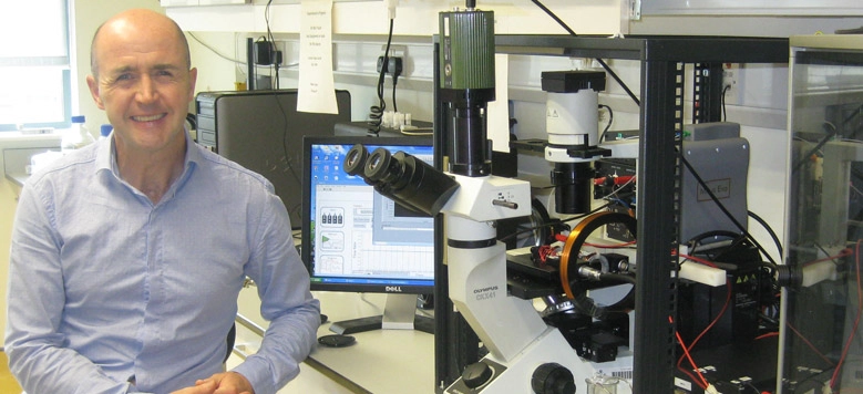 Dr Nigel Carroll in his laboratory