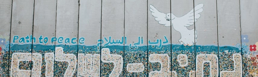 Peace wall with dove