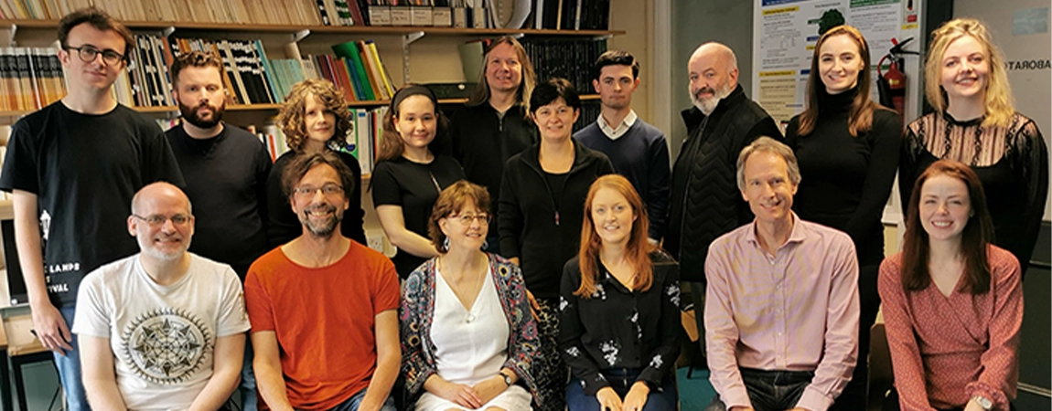 group picture of 10 academics from the Phonetics and Speech Laboratory