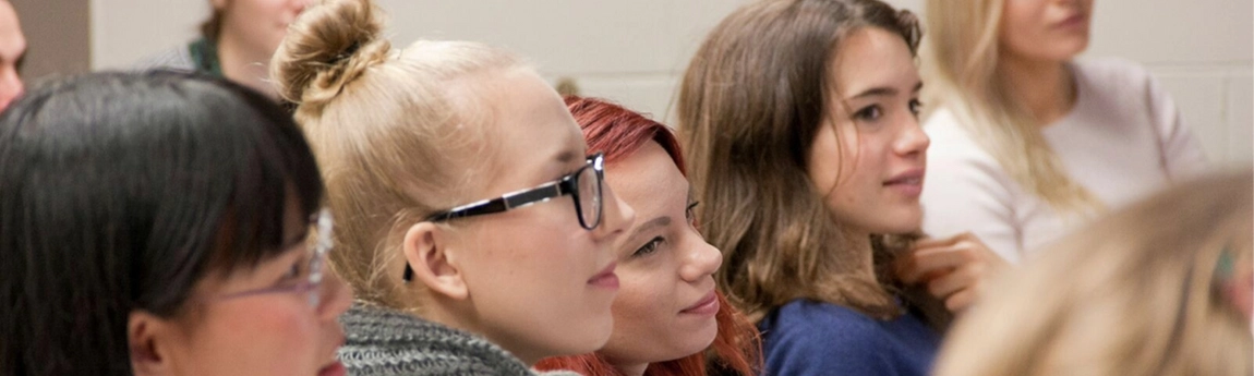 Students in a lecture theatre
