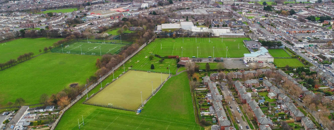 Iveagh Sports Grounds aerial view