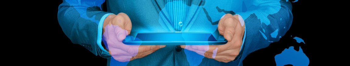 Image of a pair of hands holding a tablet