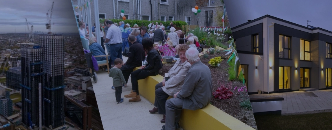 Three images from research areas of TrinityHaus