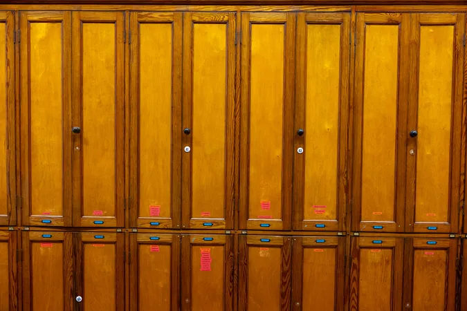 Cabinets in the world flowering plant herbarium in Trinity College Dublin. 