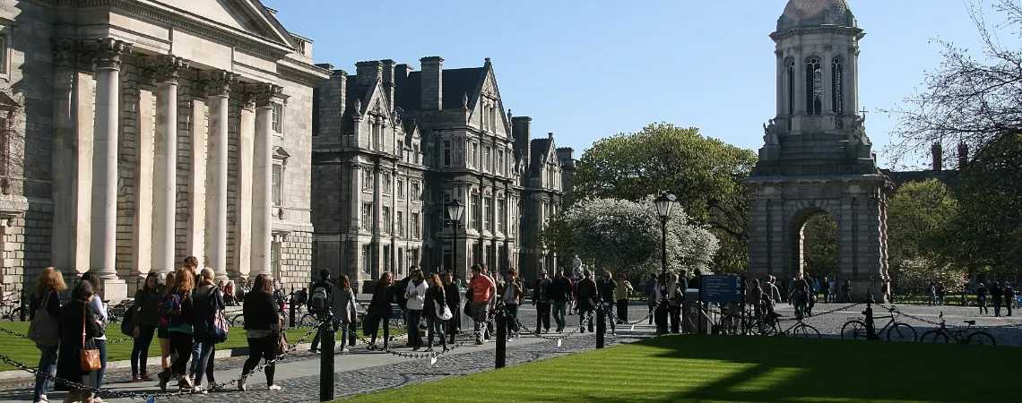 Campanile Front Square Campus, Trinity College Dublin.