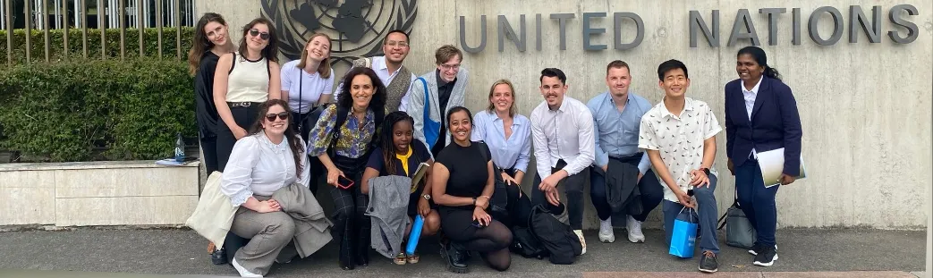 Students at the United Nations