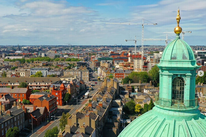 Aerial view from Rathmines