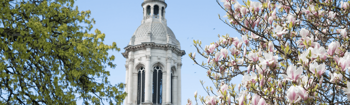 The Trinity Campanile (bell tower) in Spring.