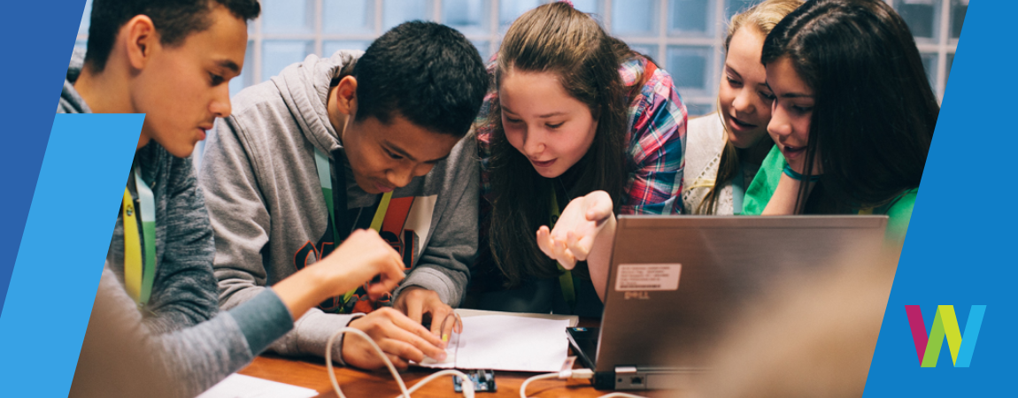 Saturday Club students engaging in an experiment
