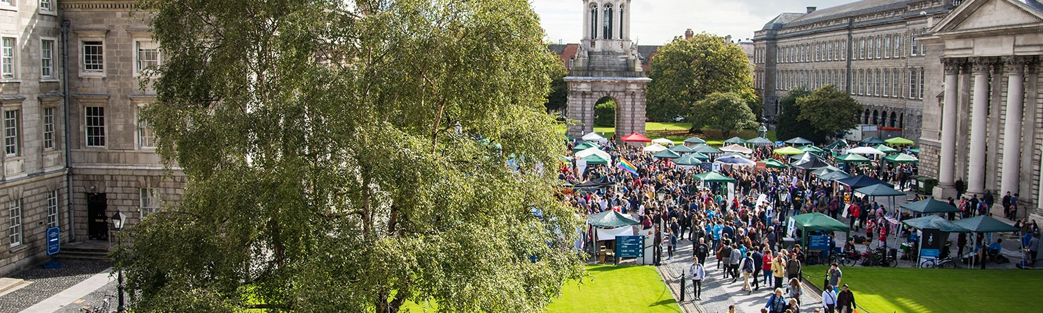 Stalls on front square for freshers week