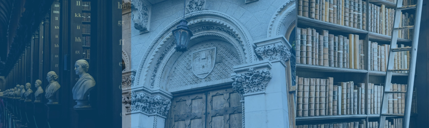 Three photos of Trinity College Dublin