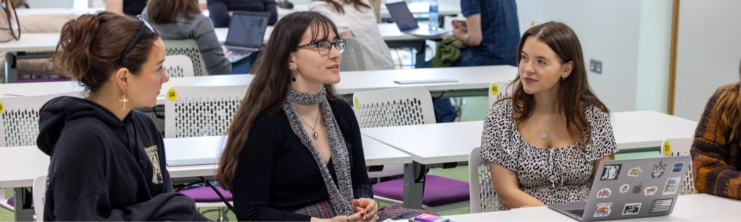 three female students