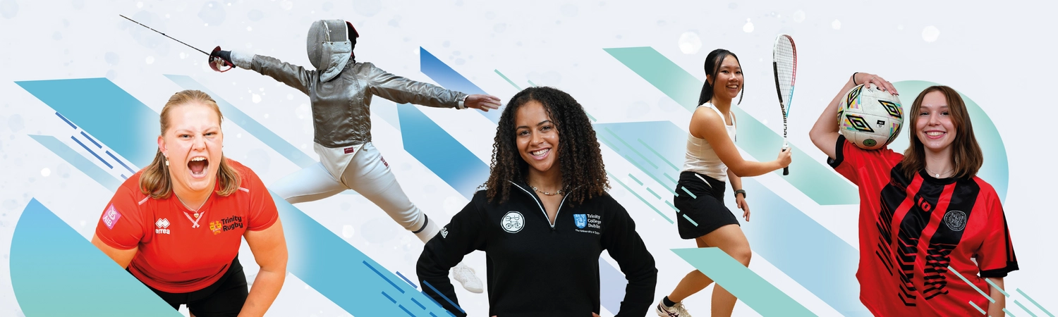 Women in Sport week 2026 website banner showing a collage of women doing different sports