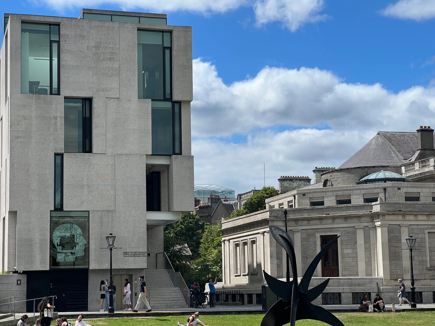 Exterior of Trinity Long Room Hub Building