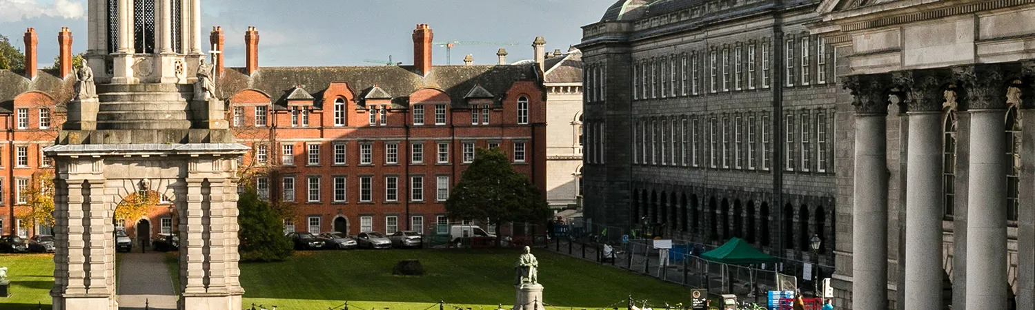 Rubrics building, campanile and old library at TCD