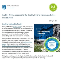 Healthy Ireland Consultation response