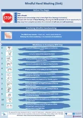 Mindful Hand Washing Sink Poster