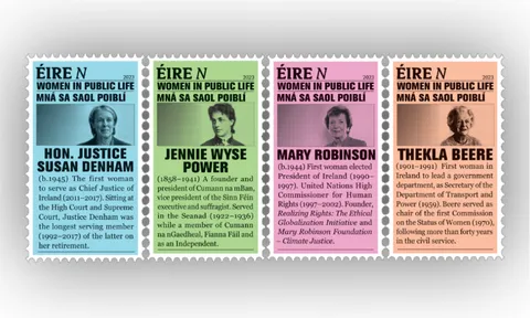 Three Trinity graduates feature in An Post stamps celebrating outstanding women 
