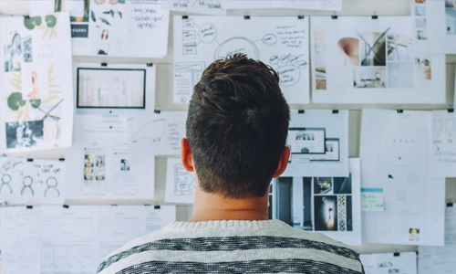 Teachers collaborating on programme structure