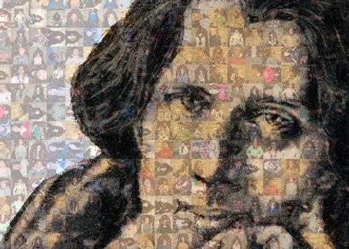 Oscar Wilde face artwork