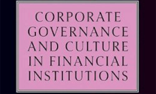 Book cover Corporate Governance and Culture in Financial Firms.